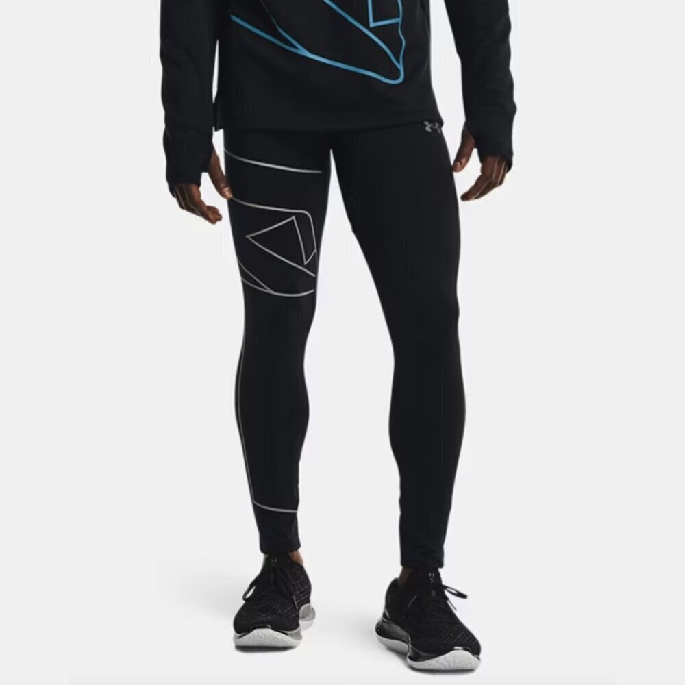 UNDER ARMOUR NWT Men’s Compression Leggings Running Tights Black, Medium